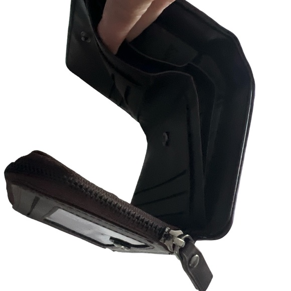 🆕 Men Wallet PU Leather Dark Brown - Picture 5 of 9